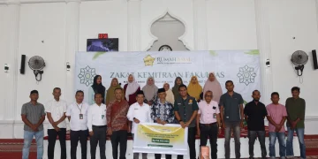 Rumah Amal Masjid Jamik USK Salurkan Rp 158,9 Juta Zakat untuk 227 Mustahik