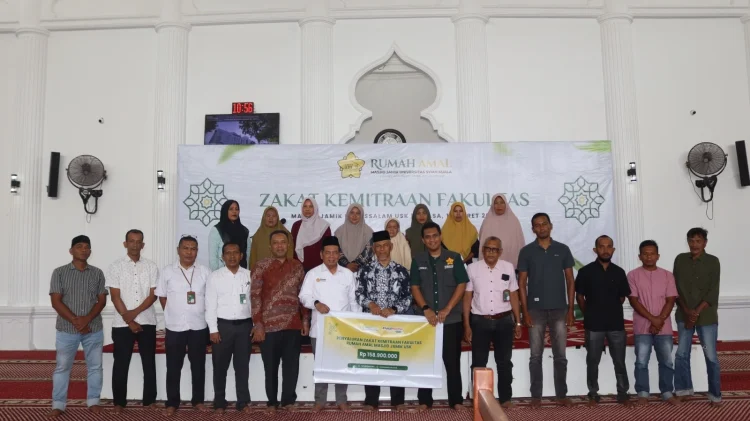 Rumah Amal Masjid Jamik USK Salurkan Rp 158,9 Juta Zakat untuk 227 Mustahik