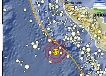 Gempa M 5,7 Guncang Barat Daya Sinabang Aceh, BMKG: Tidak Berpotensi Tsunami