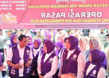 Operasi Pasar Murah Ditutup di Aceh Utara, Ini Pesan Istri Mualem di Hari Posyandu Nasional