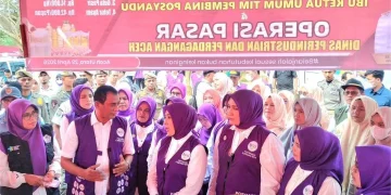 Operasi Pasar Murah Ditutup di Aceh Utara, Ini Pesan Istri Mualem di Hari Posyandu Nasional