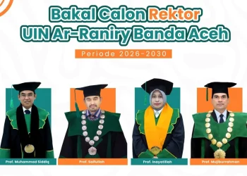 UIN Ar-Raniry Tetapkan 4 Bakal Calon Rektor 2026-2030