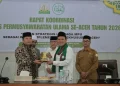 Wagub Aceh Buka Rakor MPU 2026, Tegaskan Peran Ulama Jaga Syariat dan Stabilitas Sosial