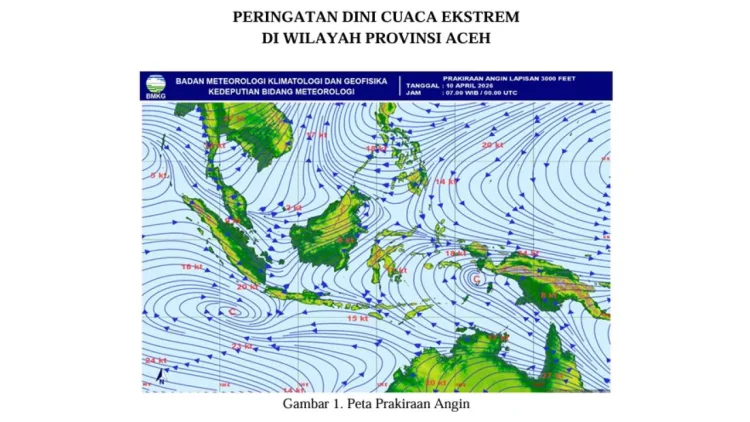 BMKG Surati Gubernur Aceh, Seluruh Wilayah Siaga Banjir dan Tanah Longsor