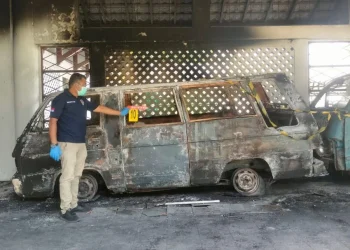 Gedung Fakultas Pertanian USK Terbakar, Inafis Polresta Banda Aceh Lakukan Penyelidikan