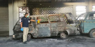 Gedung Fakultas Pertanian USK Terbakar, Inafis Polresta Banda Aceh Lakukan Penyelidikan
