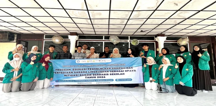 Mahasiswa USK Jalankan Program Pengelolaan Sampah untuk Mitigasi Banjir di Bireuen