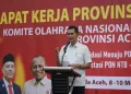 Rakerprov KONI Aceh 2026 Resmi Dibuka, Sekda Tekankan Pembinaan Atlet Berkelanjutan