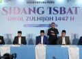Hasil Sidang Isbat: 1 Dzulhijjah 1447 H Jatuh 18 Mei 2026, Iduladha Rabu 27 Mei