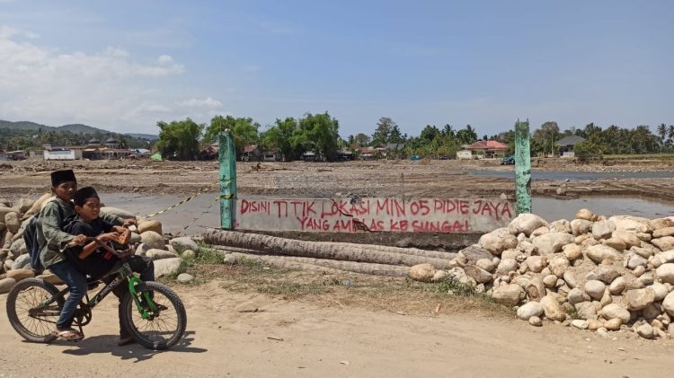 MIN 5 Pidie Jaya yang Hilang Diterjang Banjir Mulai Dibangun Kembali