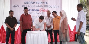 KAGAMA Serahkan 26 Huntara untuk Korban Bencana di Pedalaman Aceh Tamiang