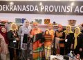 Ketua Harian Dekranas Serukan Aceh Bangkit saat Kunjungi Stand Dekranasda Aceh