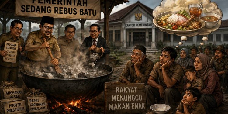 Pemerintah Sedang Rebus Batu, Rakyat Menunggu Makan Enak Analisis Postur Anggaran Terhadap Janji Visi & Program Muzakir Manaf-Fadhlullah