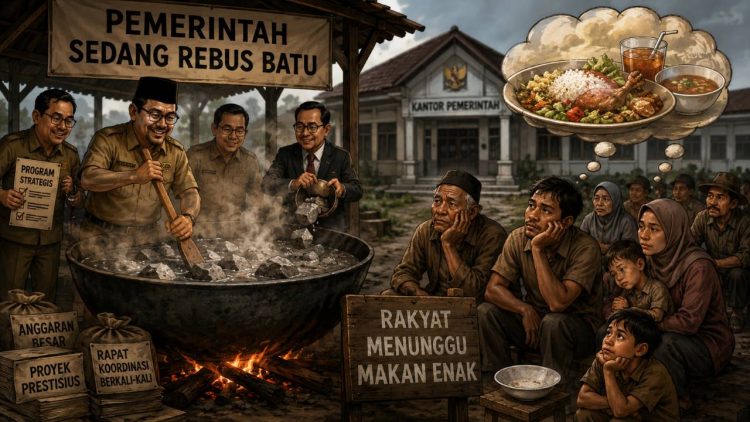 Pemerintah Sedang Rebus Batu, Rakyat Menunggu Makan Enak Analisis Postur Anggaran Terhadap Janji Visi & Program Muzakir Manaf-Fadhlullah