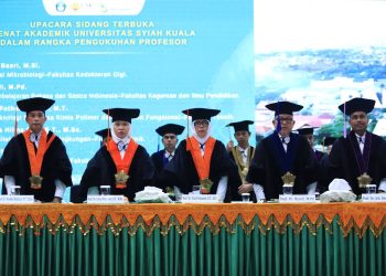 USK Kukuhkan 5 Profesor Baru, Perkuat Riset dan Inovasi untuk Pembangunan Aceh