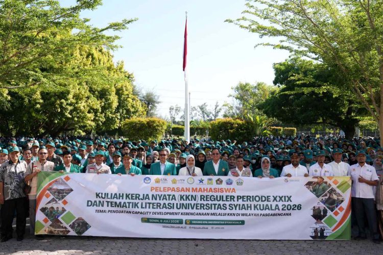 USK Lepas 2.124 Mahasiswa KKN, Fokus Penguatan Kebencanaan dan Literasi