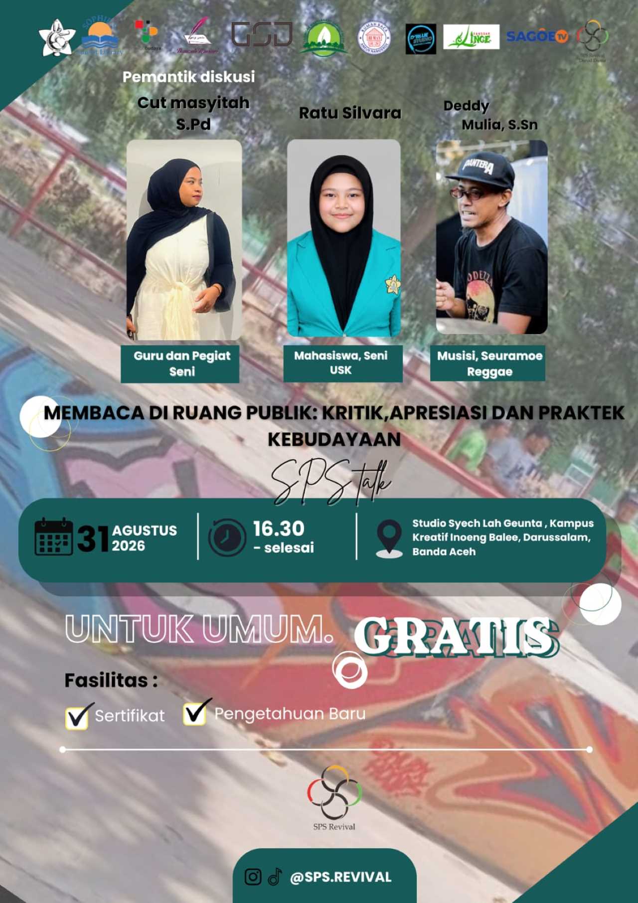 SPS Revival Diversifikasi Program lewat SPS Talk #1: Membaca Seni di Ruang Publik