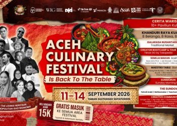 Aceh Culinary Festival 2026 Digelar 11-14 September, Hadir Lebih dari 500 Variasi Rasa