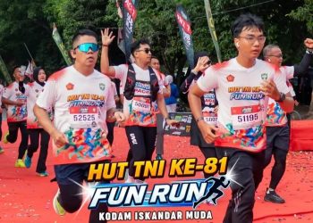 Semarak HUT ke-81 TNI di Banda Aceh, 2.500 Peserta Ikuti Fun Run 5K di Blang Padang