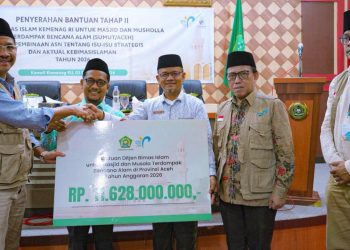 Kemenag Salurkan Rp11,6 Miliar untuk Pulihkan 306 Masjid dan Musala Terdampak Bencana di Aceh