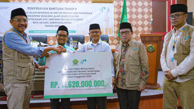 Kemenag Salurkan Rp11,6 Miliar untuk Pulihkan 306 Masjid dan Musala Terdampak Bencana di Aceh