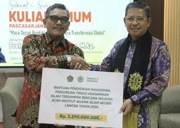 Kemenag Salurkan Rp3,23 Miliar untuk 940 Mahasiswa IAIN Langsa Terdampak Banjir