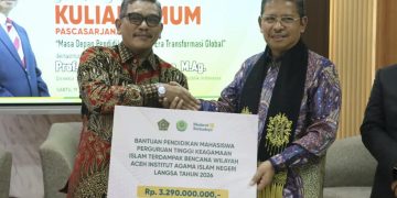 Kemenag Salurkan Rp3,23 Miliar untuk 940 Mahasiswa IAIN Langsa Terdampak Banjir