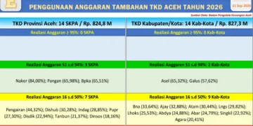 Tambahan TKD Aceh Rp1,65 Triliun untuk Bencana, Sudah Berapa yang Terealisasi