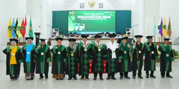 UIN Ar-Raniry Kukuhkan 9 Guru Besar, Jumlah Profesor Kini 65 Orang