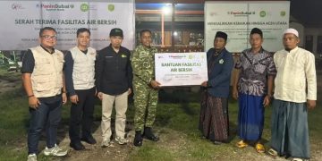 Dandim Aceh Utara dan Mitra Serahkan Sumur Bor untuk Dayah Darut Thalibin