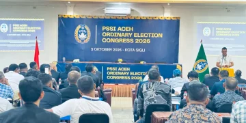 Kongres PSSI Aceh 2026 Resmi Dibuka di Sigli, Ketua Periode 2026-2030 Segera Dipilih