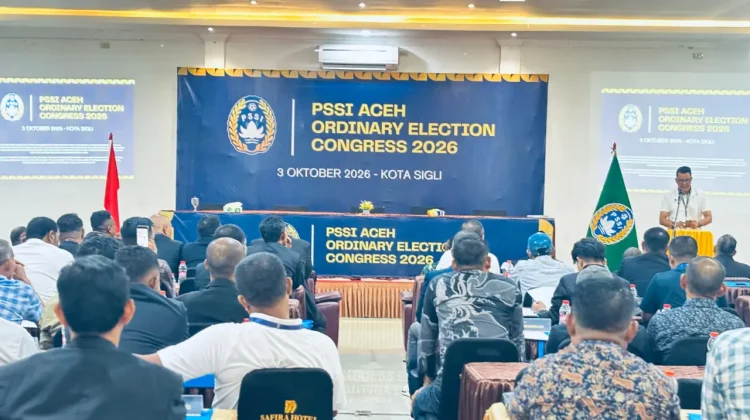 Kongres PSSI Aceh 2026 Resmi Dibuka di Sigli, Ketua Periode 2026-2030 Segera Dipilih