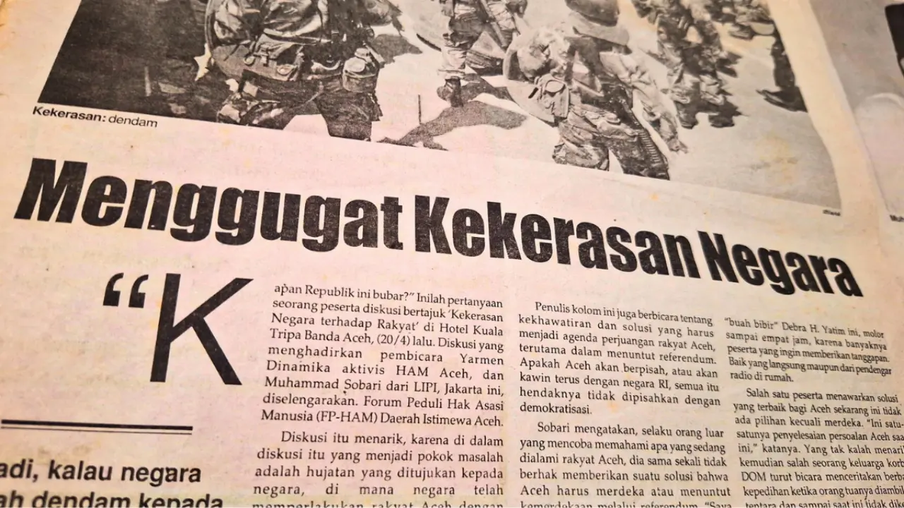 Salah satu judul berita di Tabloid asAsi